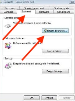 Come eseguire chkdsk su Windows 7