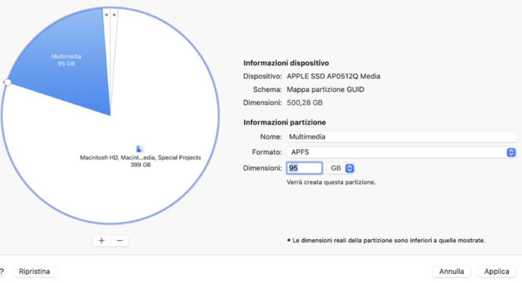 Creare una Partizione Nascosta su Mac