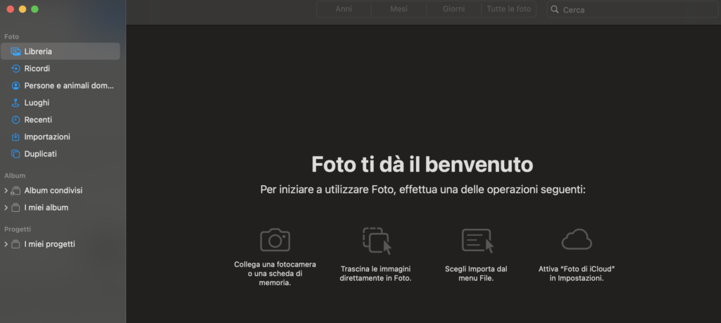 Trasferimento della Libreria Foto su un Hard Disk Esterno