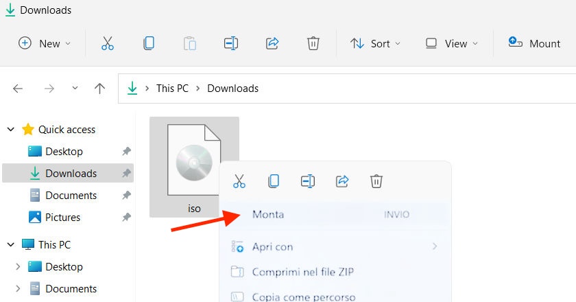 Come aprire file ISO su PC